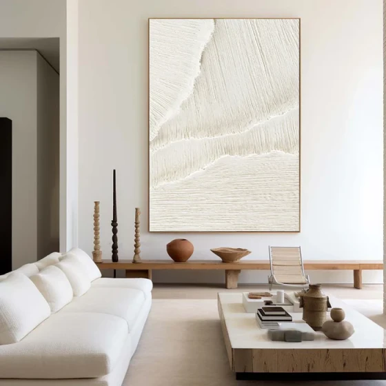 Plaster Art Minimalist Textured Painting
